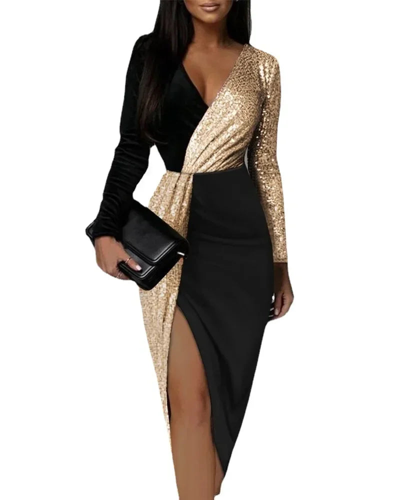 Elegant High Waist Party Dress