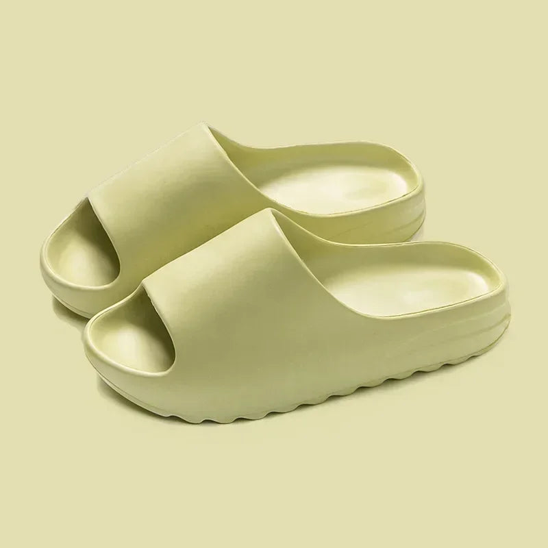 Couple House Shoes Non-Slip Thick Soft Platform Slide Sandals for Women Men Indoor Outdoor Shower Comfort Bathroom Shoes